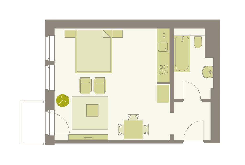 Aparthotel Am Zwinger Dresden Phòng bức ảnh